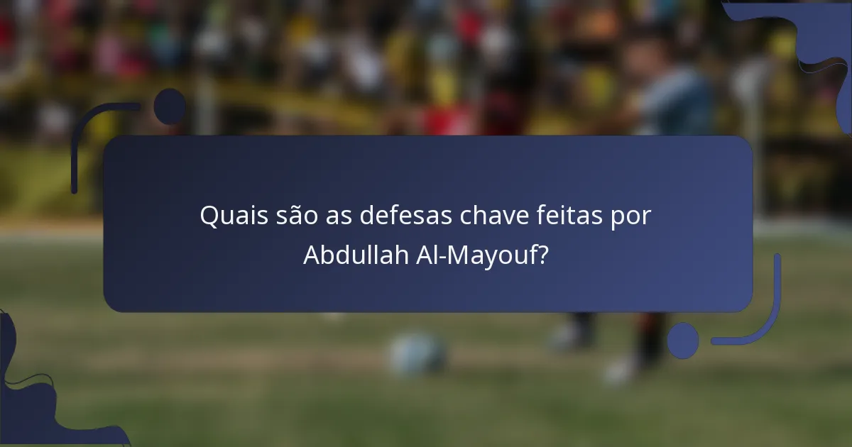 Quais são as defesas chave feitas por Abdullah Al-Mayouf?